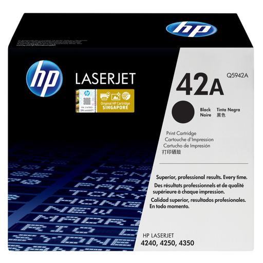 HP Q5942A/42A Toner cartridge black, 10K pages ISO/IEC 19752 for HP LaserJet 4240/4250