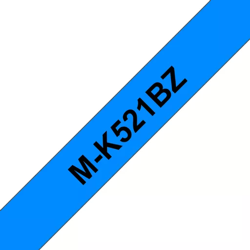 Brother MK-521BZ DirectLabel blue on black 9mm x 8m for Brother P-Touch M 9-12mm