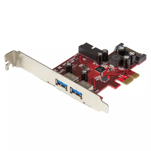 StarTech.com 4 Port PCI Express USB 3.0 Card - 2 External & 2 Internal - SATA Power - UASP Support - 2x Internal (IDC) Motherboard-Style Headers