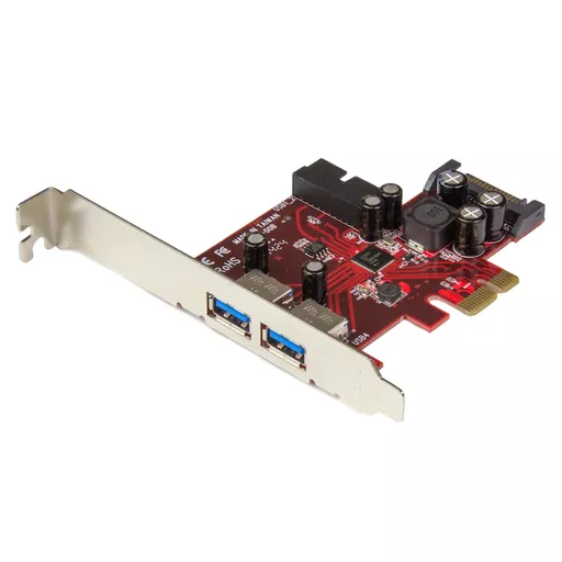 StarTech.com 4 Port PCI Express USB 3.0 Card - 2 External & 2 Internal - SATA Power - UASP Support - 2x Internal (IDC) Motherboard-Style Headers