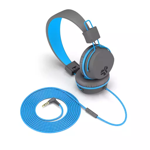 JLab JBuddies Kids Headphones - Grey/Blue