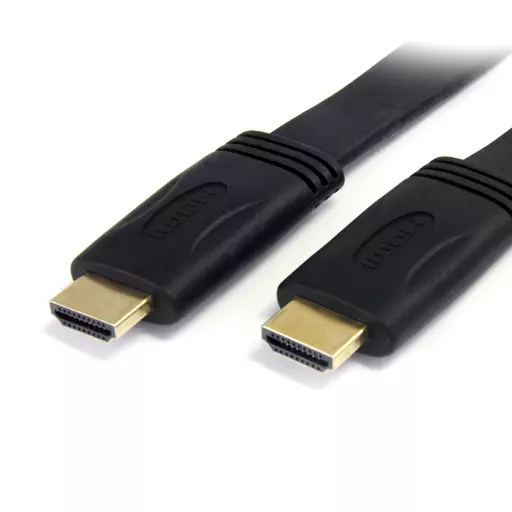 StarTech.com 1,8m Flat High Speed HDMI Cable with Ethernet - Ultra HD 4k x 2k HDMI Cable - HDMI to HDMI M/M~6 ft Flat High Speed HDMI Cable with Ethernet - Ultra HD 4k x 2k HDMI Cable - HDMI to HDMI M/M