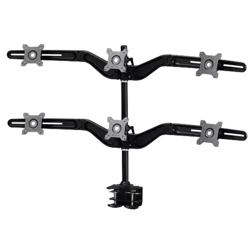 Amer AMR6C monitor mount / stand 61 cm (24") Clamp Black