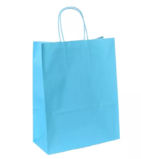 Baby Blue Paper Bag - Small - Pack of 50