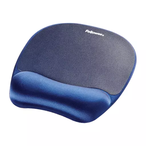 Fellowes Memory Foam Mouse Pad/Wrist Rest Sapphire