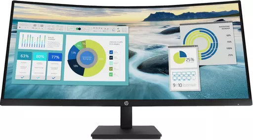 HP P34hc G4 computer monitor 86.4 cm (34") 3440 x 1440 pixels Quad HD LED Black