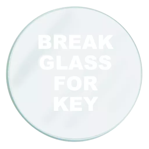 GLENDENNING Spare Glass To Suit Emergency Key Box