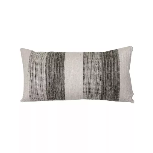 Lumbar cushion, Bergen, Dark Brown Stripes