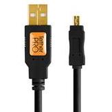 Tether Tools TetherPro USB 2.0 to Mini-B 8-Pin Cable Black or Orange Swatch