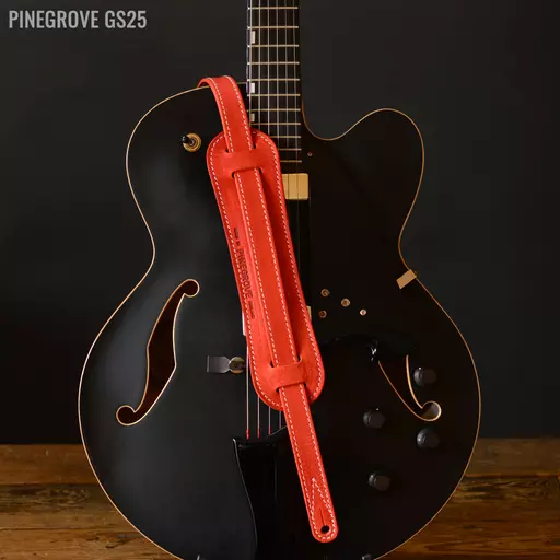 GS25 Rockabilly Guitar Strap - Red