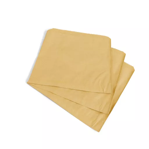 216 x 216mm Greaseproof Flat Bag Kraft