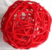 Red Rattan Balls