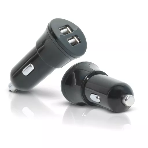 Mobilis Car Charger 2 USB Universal Black Cigar lighter Auto