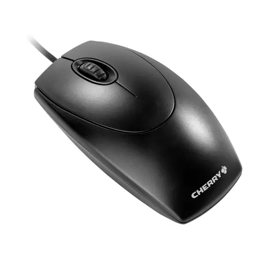 CHERRY WHEELMOUSE OPTICAL Corded Mouse, Black, PS2/USB