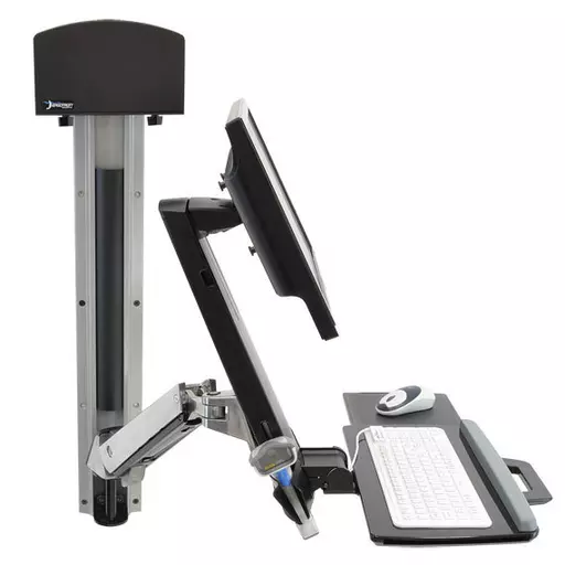 Ergotron StyleView Sit-Stand Combo System 61 cm (24") Aluminium