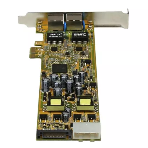 StarTech.com Dual Port PCI Express Gigabit Ethernet PCIe Network Card Adapter - PoE/PSE