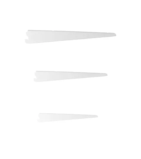 Twin Slot System - White Shelf Bracket