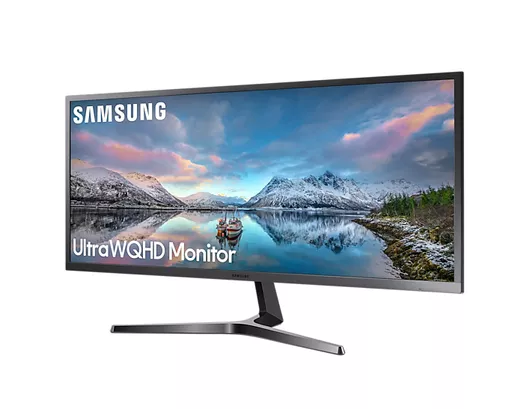 Samsung S34J550W 86.4 cm (34") 3440 x 1440 pixels UltraWide Quad HD LED Blue, Grey