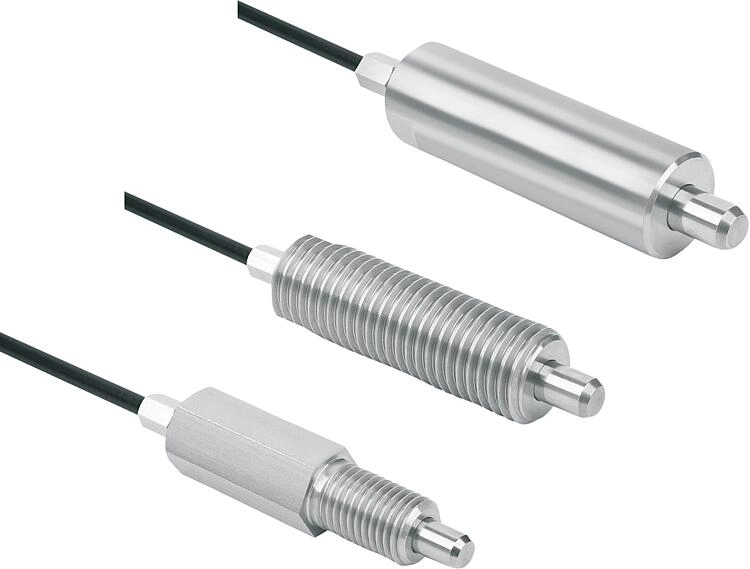 K2215 - Bowden Cable Remote Operation Indexing Plunger In Stainless Steel With Entended Pin
