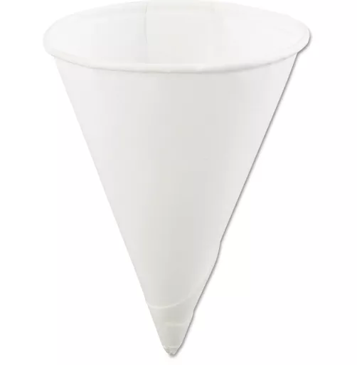 4oz Paper Cone White