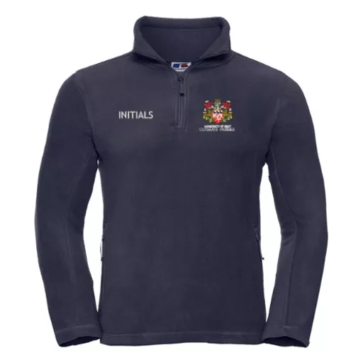 UniversityOfKent_UltimateFrisbee_QuarterZipFleece_Navy_Front.png