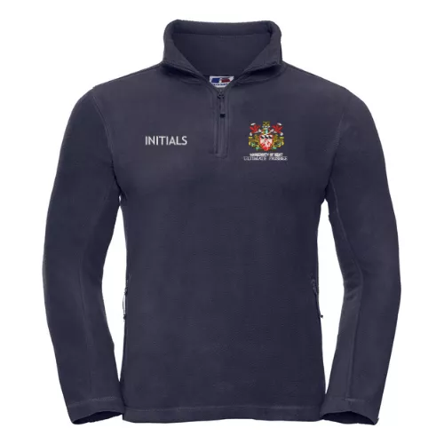University Of Kent Ultimate Frisbee Quarter Zip Fleece