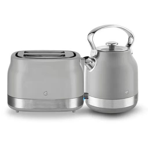Swan Retro Kitchen Set - Traditional Kettle and 2 Slice Toaster