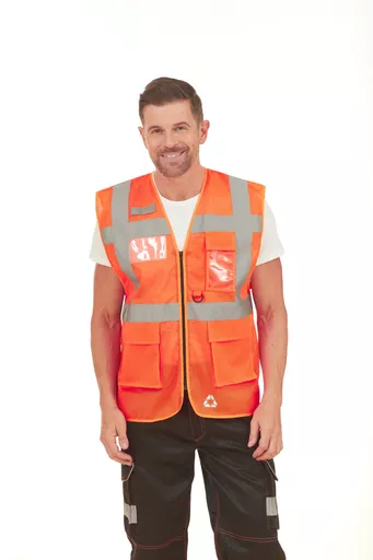 Hi-Vis Executive Open Mesh Waistcoat