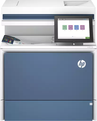 HP LaserJet Color Enterprise MFP 5800dn Printer, Print, copy, scan, fax (optional), Automatic document feeder; Optional high-capacity trays; Touchscreen; TerraJet cartridge