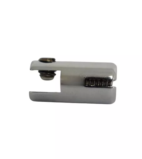 Single 6mm Chrome Vertical Panel Cable Clip