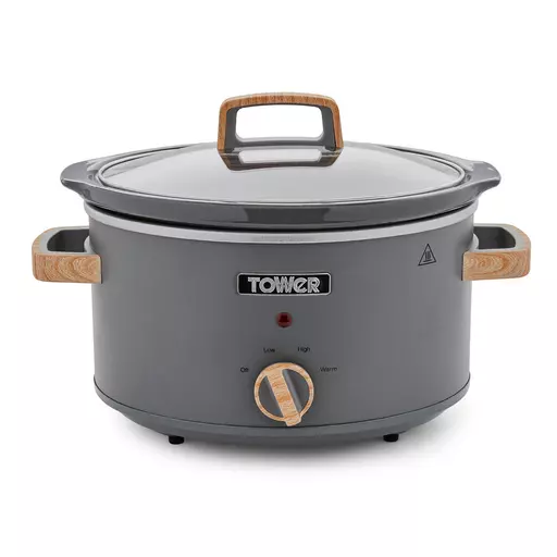 Tower Scandi 3.5 Litre Stainless Steel Slow Cooker
