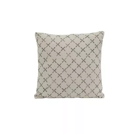 Cushion, Kerkrade, Black & White Cross Print