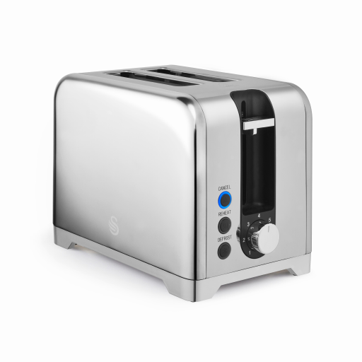 Swan Solace 2 Slice Stainless Steel Toaster