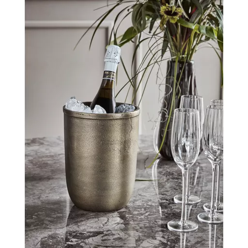 Wine cooler, Champtub, Antique brass finish