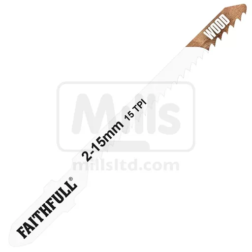 Carbon Steel Jigsaw Blades for Wood 15TPI - Pack of 5