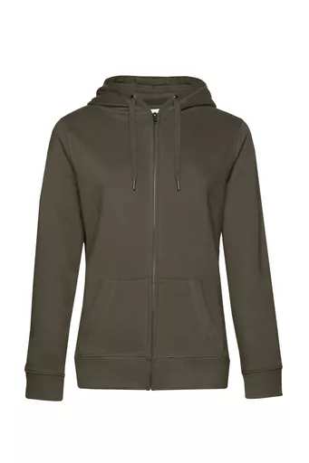 Women's Queen Zipped Hooded Sweat