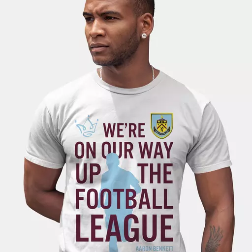 Burnley FC Up The Football League Men's T-Shirt
