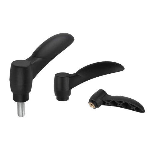 K0252 Inch - Adjustable Eco Handles In Plastic With Steel Thread