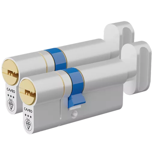 CAVEO TS007 3* Key & Turn Euro Dimple Cylinder Keyed Alike