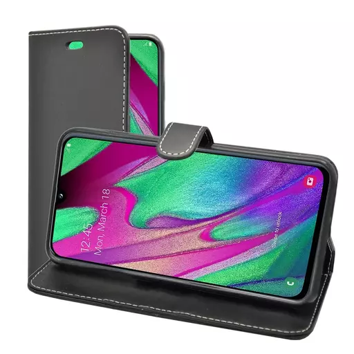 Wallet for Galaxy A40 - Black