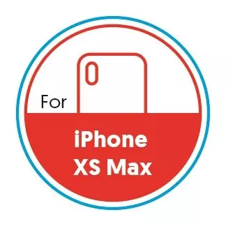 Smartphone Circular 20mm Label - iPhone XS Max - Red