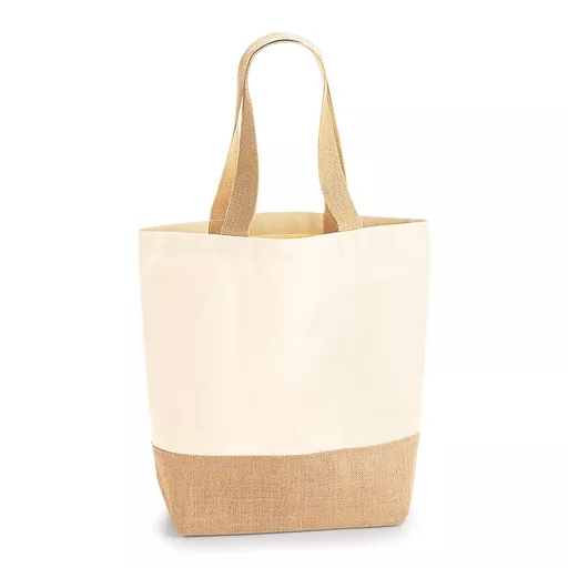 Jute Base Canvas Shopper