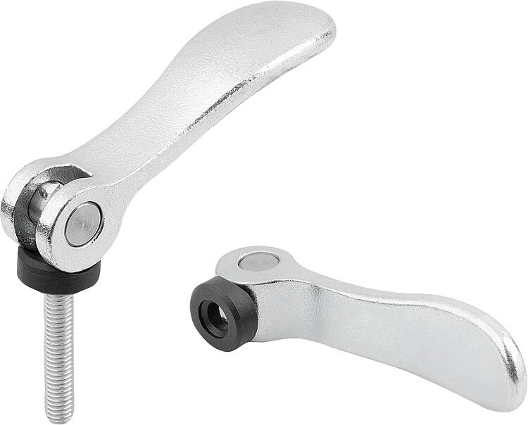 K2123 - Cam Levers With Steel Handle and Steel Thread Thread M5-M10