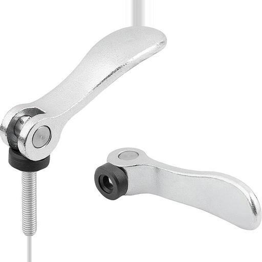 K2123 - Cam Levers With Steel Handle and Steel Thread Thread M5-M10