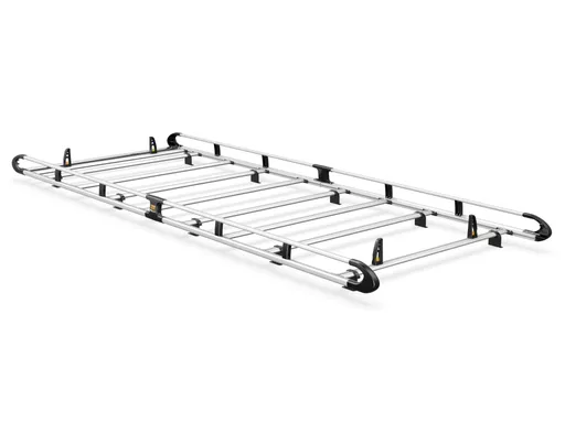 MAN TGE 2017-Onwards L4, H3 Twin Rear Doors - ULTI Rack+ (Aluminium) - 8 Bar Roof Rack