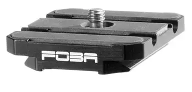 Foba Quick-release plate 1/4", medium format, with cable catcher