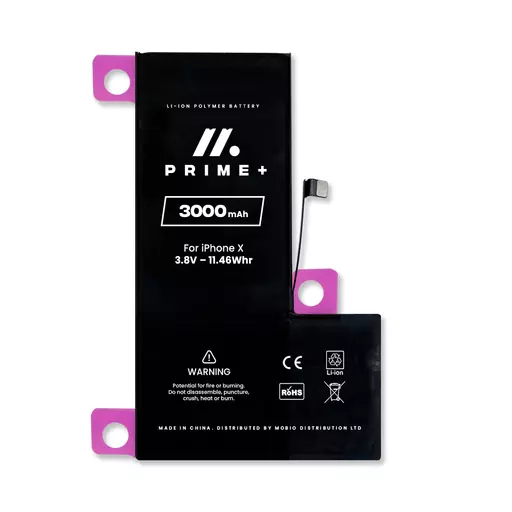 Extra Capacity Battery (PRIME+) (3000mAh) - For iPhone X