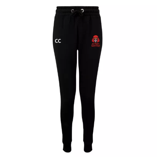 ChristChurchCollege_LadiesTaperedSweatPant_Black_Front.png