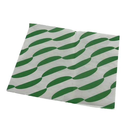 250 x 320mm Burger Wrap Green Stripe