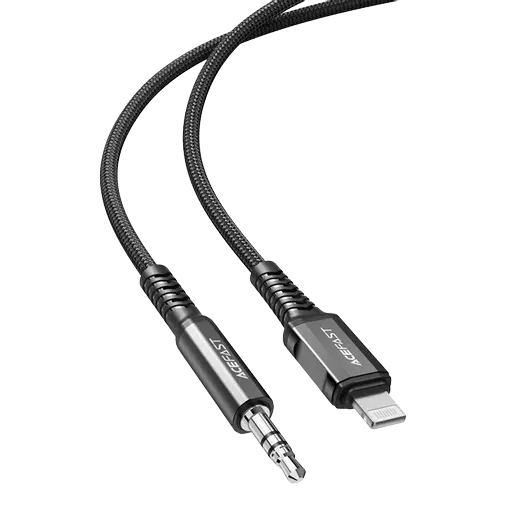 Acefast - Lightning to 3.5mm Braided Headphone Audio Cable - Black